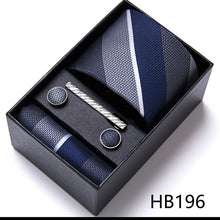 Conjuntos elegantes masculinos de gravata semi slim, lenço, clipe e abotoaduras