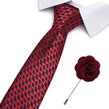 Gravatas de luxo semi slim com broche
