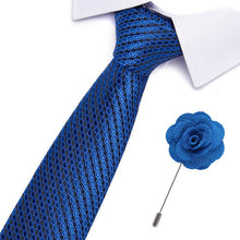 Gravatas de luxo semi slim com broche
