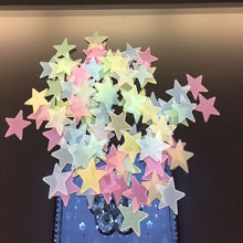 Pacote com 50 estrelas adesivas que brilham no escuro