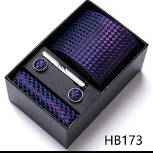 Conjuntos elegantes masculinos de gravata semi slim, lenço, clipe e abotoaduras