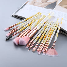 Kit de maquiagem com 15 pincéis