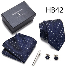 Conjuntos elegantes masculinos de gravata semi slim, lenço, clipe e abotoaduras