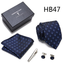 Conjuntos elegantes masculinos de gravata semi slim, lenço, clipe e abotoaduras