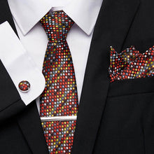 Gravatas de luxo semi slim com abotoadura, lenço e clipe