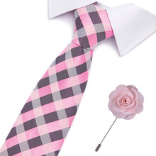 Gravatas de luxo semi slim com broche