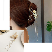 Presilhas elegantes de metal para cabelo