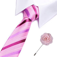 Gravatas de luxo semi slim com broche