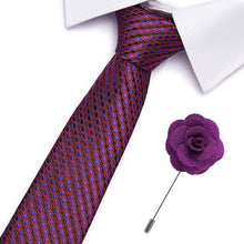 Gravatas de luxo semi slim com broche