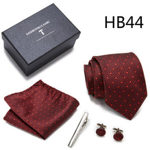 Conjuntos elegantes masculinos de gravata semi slim, lenço, clipe e abotoaduras