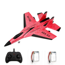 Avião caça FX620 de controle remoto 2.4 GHz de 2 canais com 2 baterias