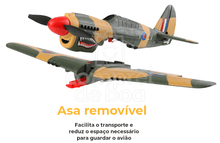 Avião profissional P-40 acrobático de controle remoto 2.4 Ghz de 4 canais