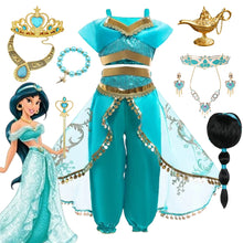 Fantasia infantil da princesa Jasmine - 1 a 10 anos