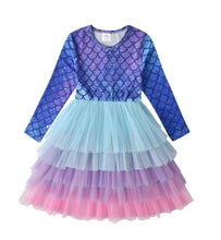 Vestido infantil sereia - 2 a 8 Anos