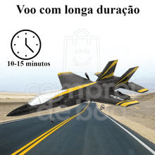 Avião caça F35-II de controle remoto 2.4 GHz de 2 canais