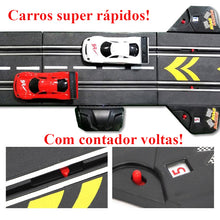 Autorama elétrico profissional com mudança de faixa em escala 1:43