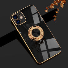 Capa de luxo com anel magnético para iPhone