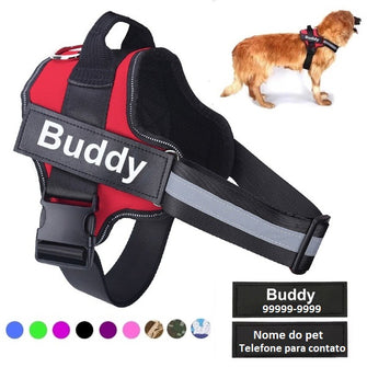 Coleira peitoral personalizada para cães