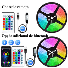 Fita de LED usb smart com ritmo musical e bluetooth