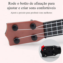 Mini ukulele de 4 cordas infantil