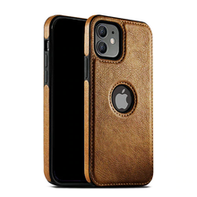 Capa de couro slim para iPhone com várias cores