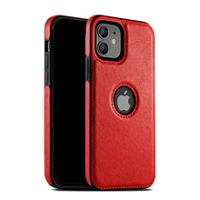 Capa de couro slim para iPhone com várias cores