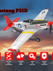 Avião profissional P-51D Mustang acrobático de controle remoto 2.4 Ghz de 4 canais