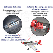 Avião profissional P-51D Mustang acrobático de controle remoto 2.4 Ghz–  Comprei de Boa