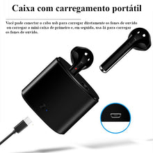 Fones de ouvido Bluetooth 5.0 i7s tws com caixa portátil de carregamento